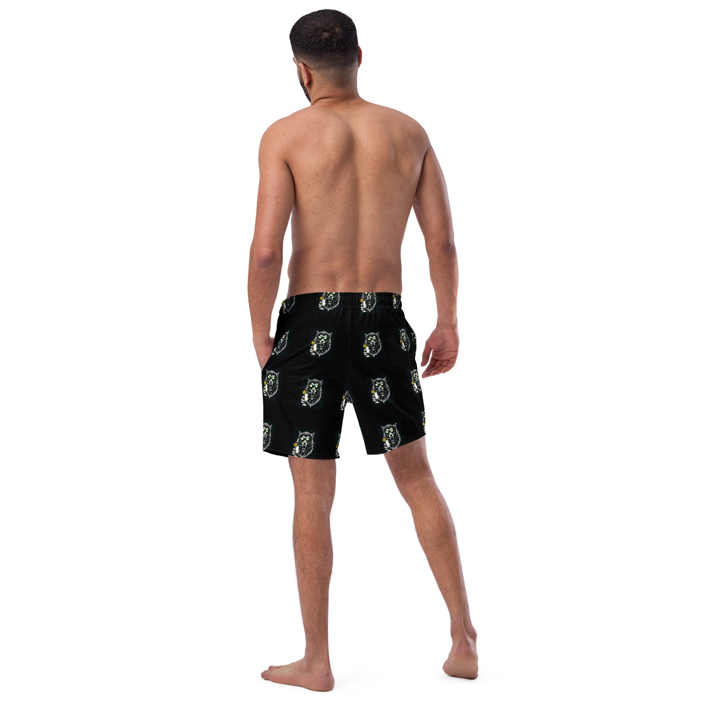 Men's 'Werewolf Pina Colada' swim trunks