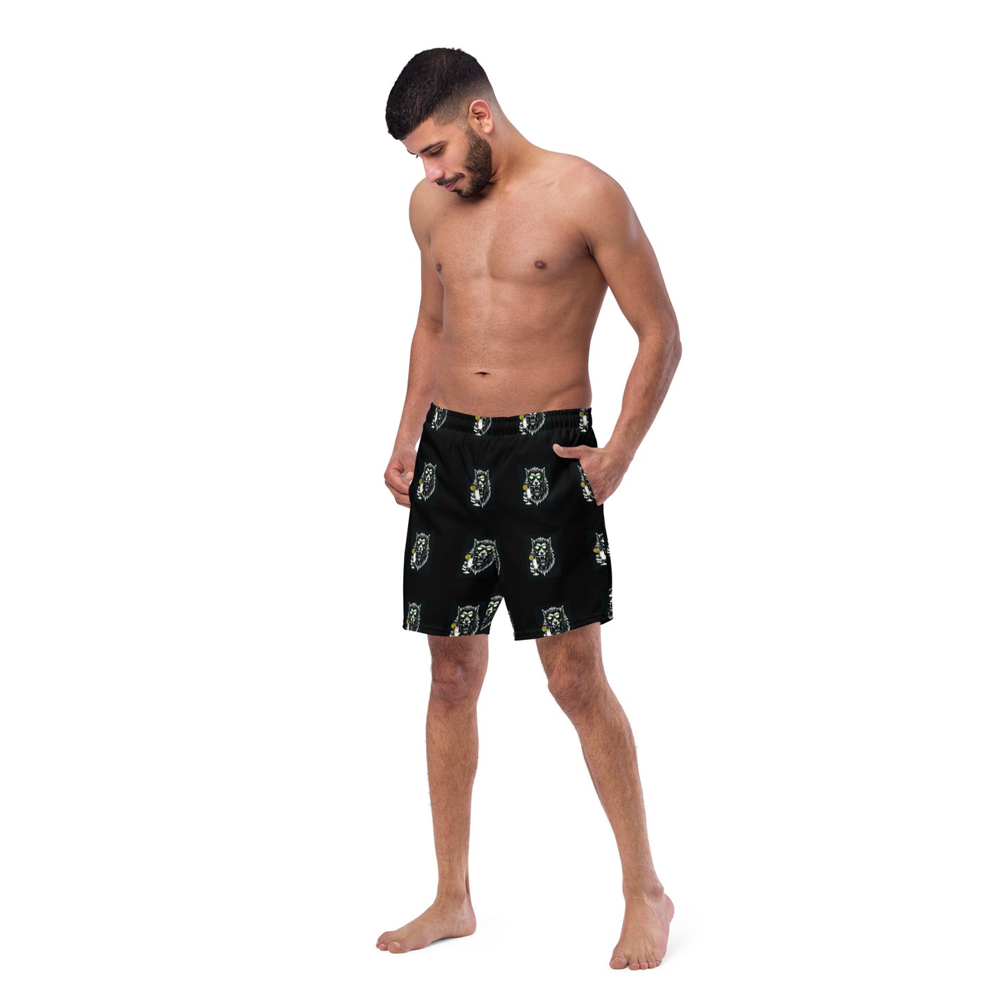 Men's 'Werewolf Pina Colada' swim trunks