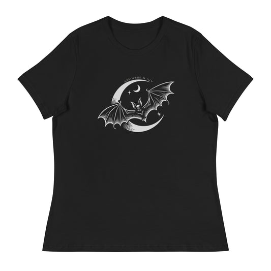 Women's Moon and Bat T-Shirt