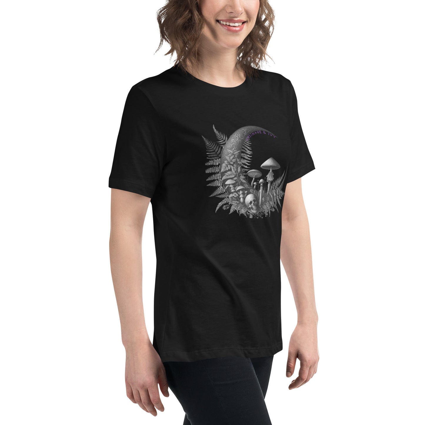 Mushroom Moon Magic Women's Relaxed T-Shirt